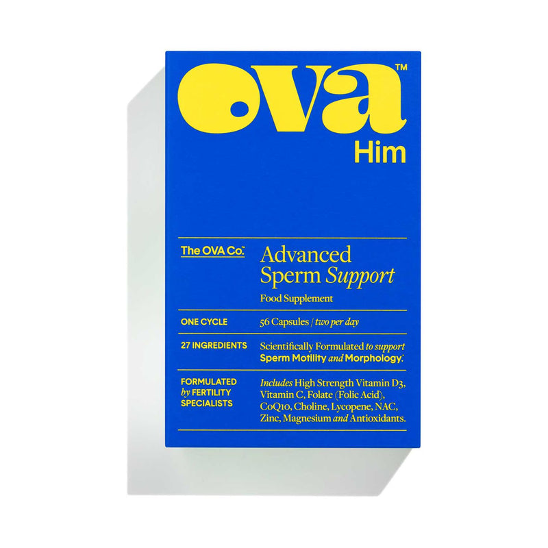OVA OVAHim Advanced Sperm Support 56 capsules, imported from the UK