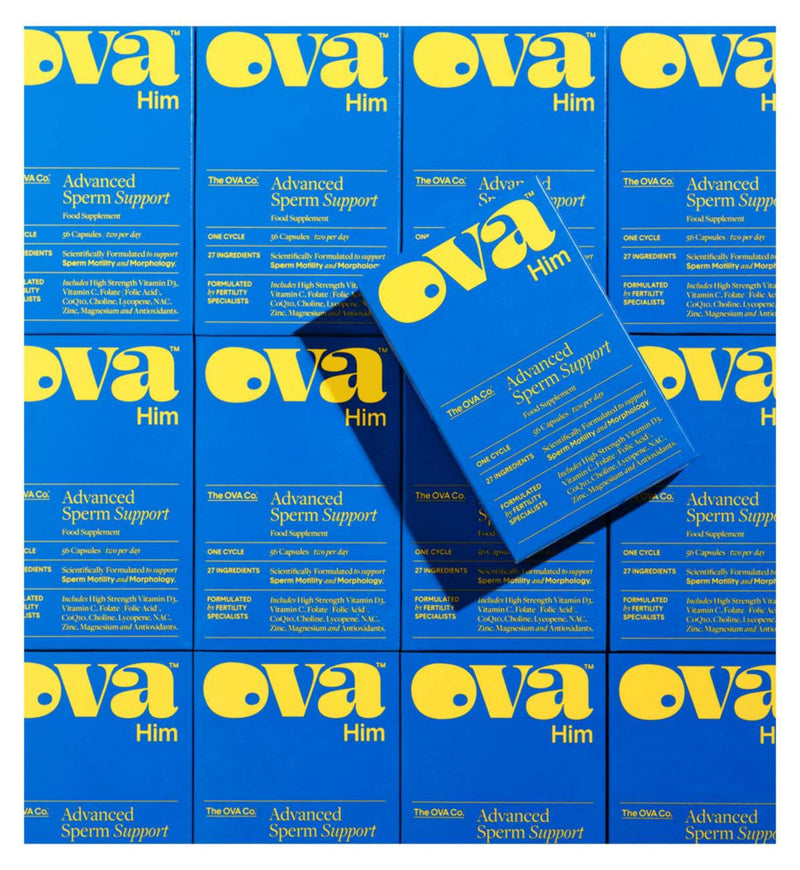 OVA OVAHim Advanced Sperm Support 56 capsules, imported from the UK
