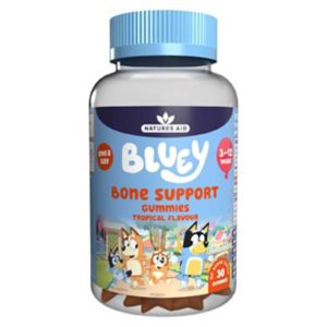 Natures Aid Bluey Bone Support Gummies Tropical 30s, imported from the UK