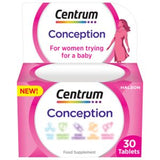 Centrum Conception Vitamins Pregnancy Supplement 400mcg Folic Acid 30 Tablets