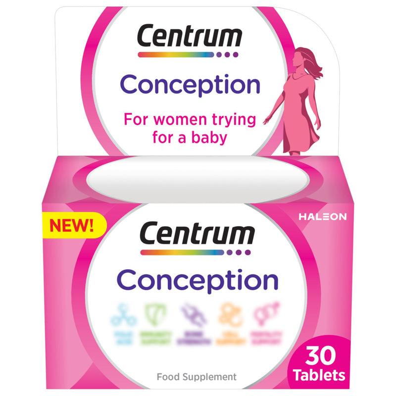 Centrum Conception vitamins pregnancy 400mcg folic acid - British product