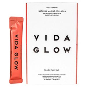VIDA GLOW Marine Collagen Peach powder 30 sachets (British brand)