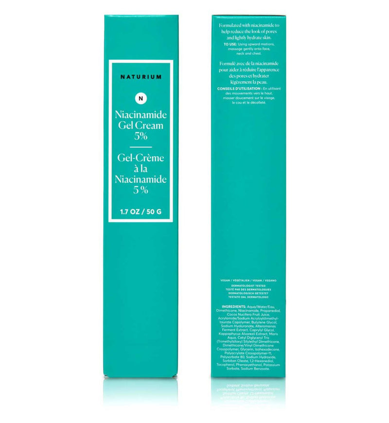 Naturium Niacinamide Gel Cream 5% 50g, imported from the UK