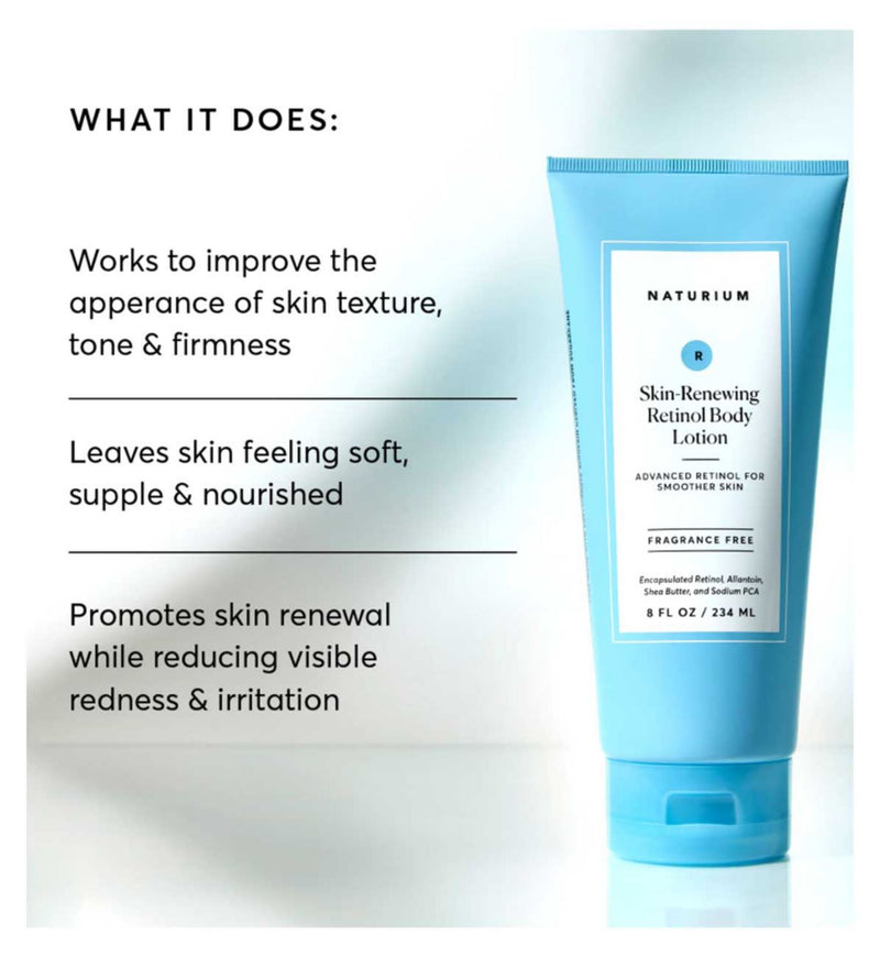 Naturium Skin Renewing Retinol Body Lotion 234ml, imported from the UK