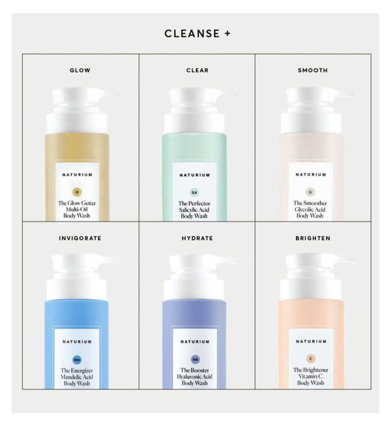 Naturium Vitamin C Brightening Body Wash 500ml, imported from the UK