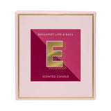 Landon Tyler letter candle E Bergamot Lime 140g, UK version