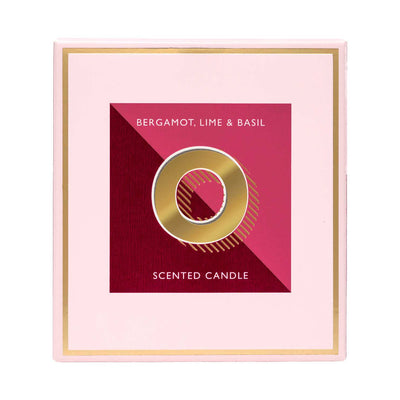 Boots Landon Tyler Alphabet Candle Letter O Bergamot Lime Basil 140g- Buy online at McGrocer