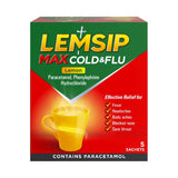 Lemsip Max Cold & Flu Lemon Sachets 5 Pack, UK version