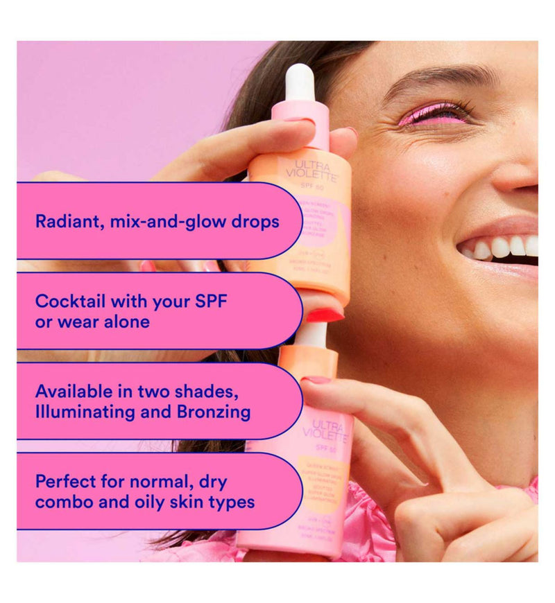 Ultra Violette Queen Screen Glow Drops 30ml (Australian brand)