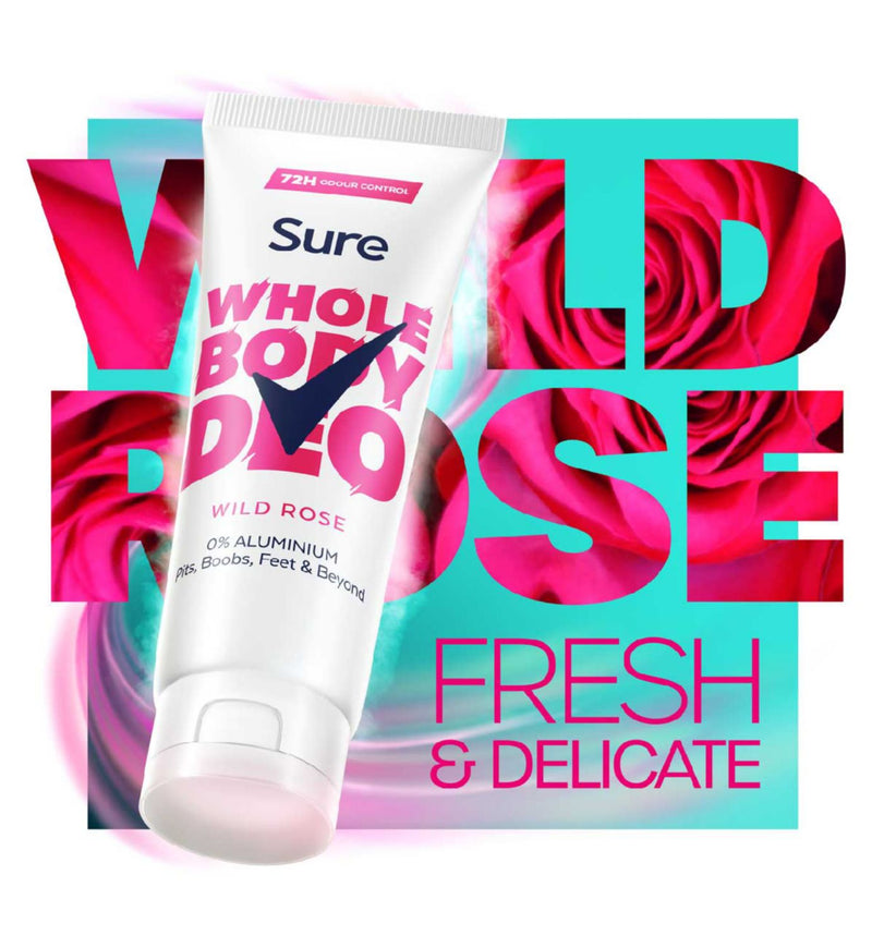 Sure Wild Rose deodorant cream 75ml, UK version