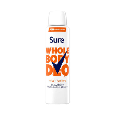 Boots Sure Women Fresh Citrus Whole Body Deodorant Spray 150ml- Buy online at McGrocer