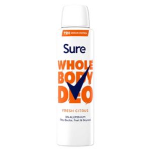 Boots Sure Women Fresh Citrus Whole Body Deodorant Spray 150ml- Buy online at McGrocer