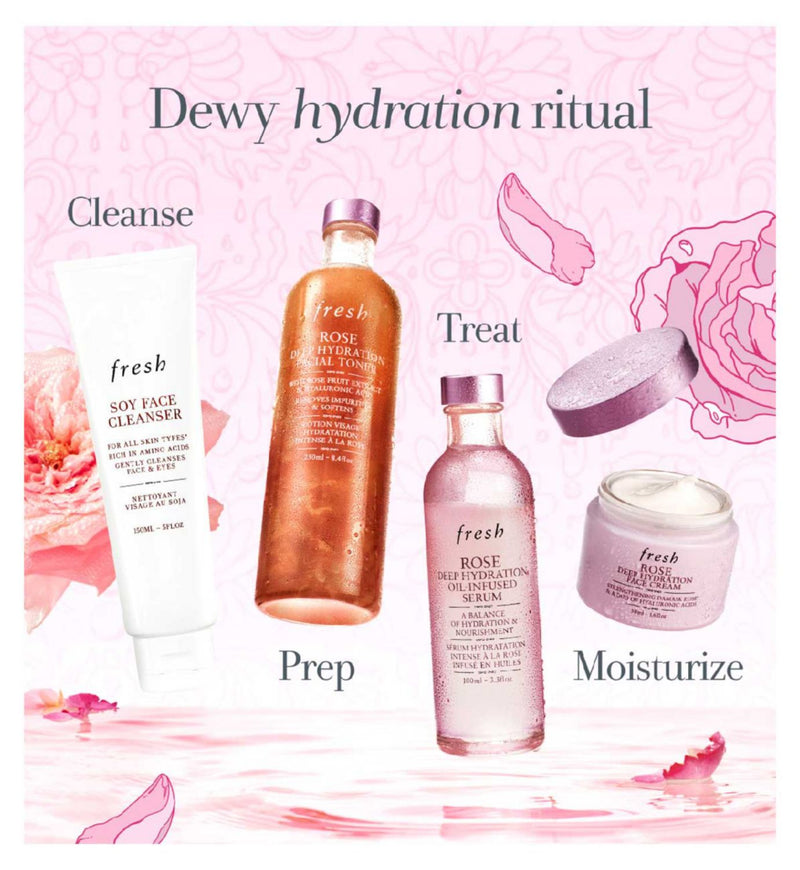 Fresh Rose Deep Hydration Toner 250ml (British brand)