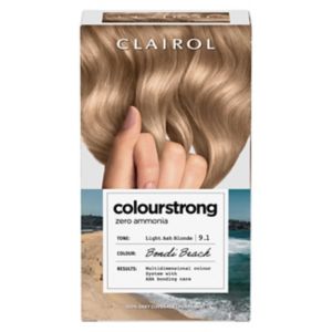 Clairol Colour Strong permanent hair dye light ash blonde 9.1 199ml (British brand)