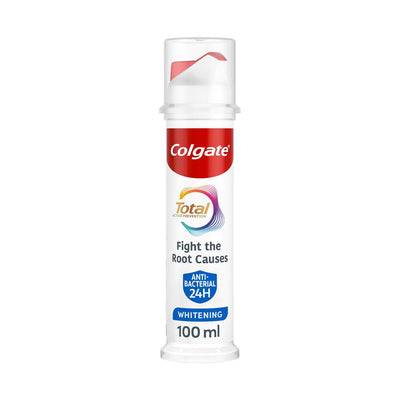 Boots Colgate Total Teeth Whitening Toothpaste Pump 100ml- Buy online at McGrocer