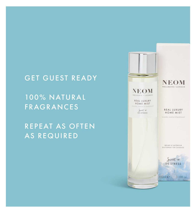NEOM wellbeing home mist lavender jasmine 100ml, imported from the UK