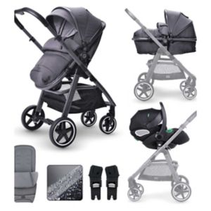 Miniuno Tourago 2 in 1 Travel System Anthracite Baby Stroller