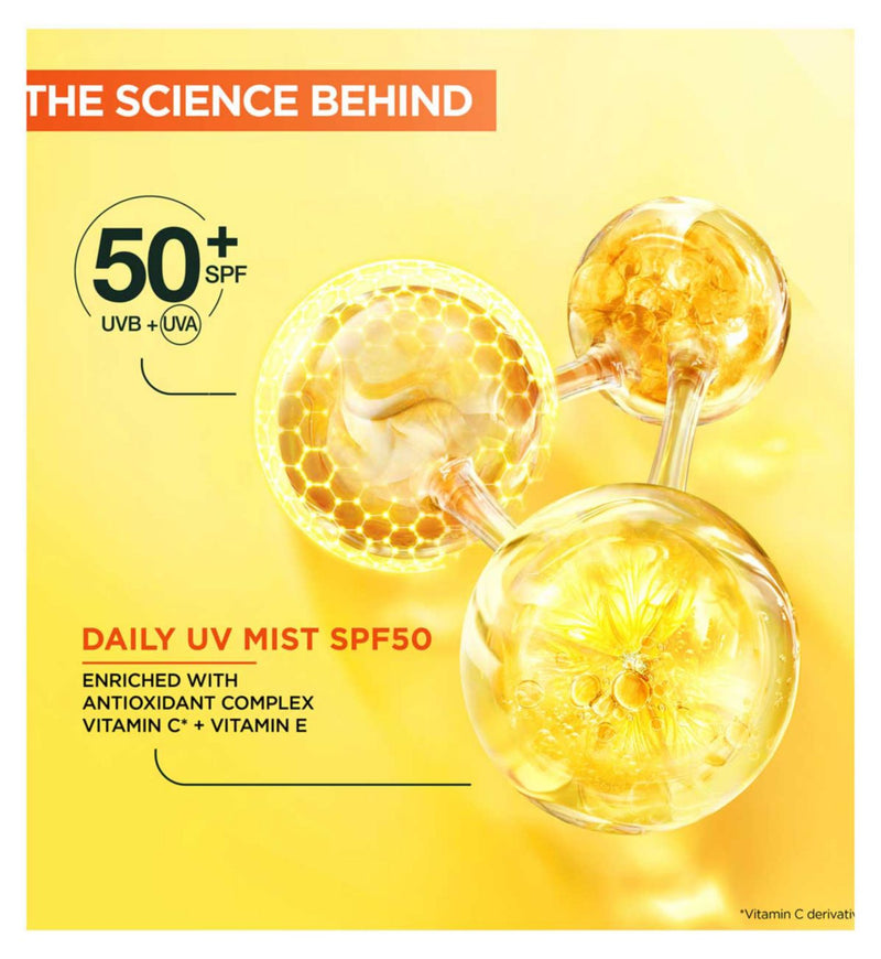 Garnier Vitamin C brightening sun cream mist 75ml (British brand)