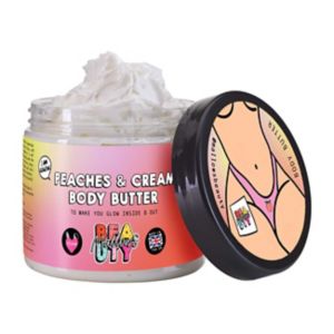 Mallows Beauty Peachy Shea Body Butter 180ml, imported from the UK
