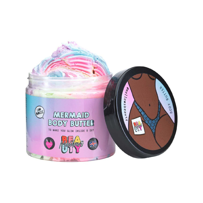 Mallows Beauty Mermaid body butter 170g, imported from the UK