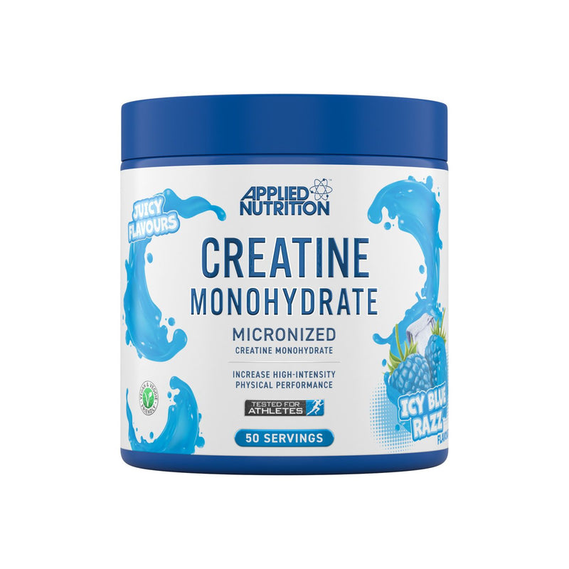 Applied Nutrition Creatine Monohydrate Powder Icy Blue Raz 250g - British product