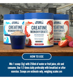 Applied Nutrition Creatine Monohydrate Powder Icy Blue Raz 250g - British product