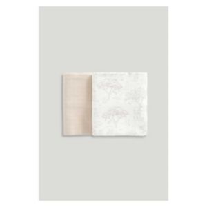 Boots Mothercare XL Muslin Blankets Neutral 2-Pack 90x100cm- Buy online at McGrocer