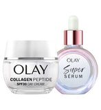 Olay Super Serum 30ml Olay Collagen Peptide SPF30 Day Cream 50ml Bundle