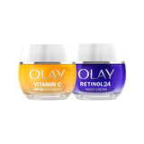 Olay Vitamin C and Retinol 24 creams bundle, imported from the UK