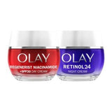 Olay Regenerist Day Night Cream Bundle 50ml, imported from the UK