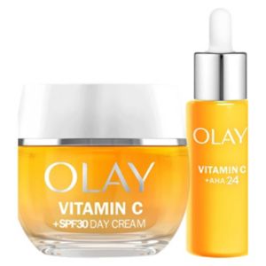 Olay Vitamin C Anti-Dark Spot Day Cream & Serum 90ml Bundle