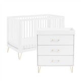 Boots Babymore Kimi Acrylic 2 Piece Cot Bed And Changing Chest Nursery Set- Buy online at McGrocer
