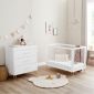 Babymore Kimi Acrylic Cot Bed And Changing Table Set - British product
