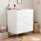 Babymore Kimi Acrylic Cot Bed And Changing Table Set - British product