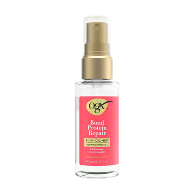 Boots OGX Bond Protein Repair Smoothing 3-in-1 Oil Mist 50ml- Buy online at McGrocer