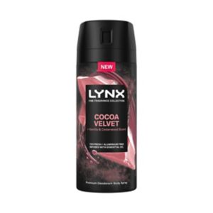 Lynx Fine Fragrance Cocoa Velvet men's deodorant 150ml, UK version