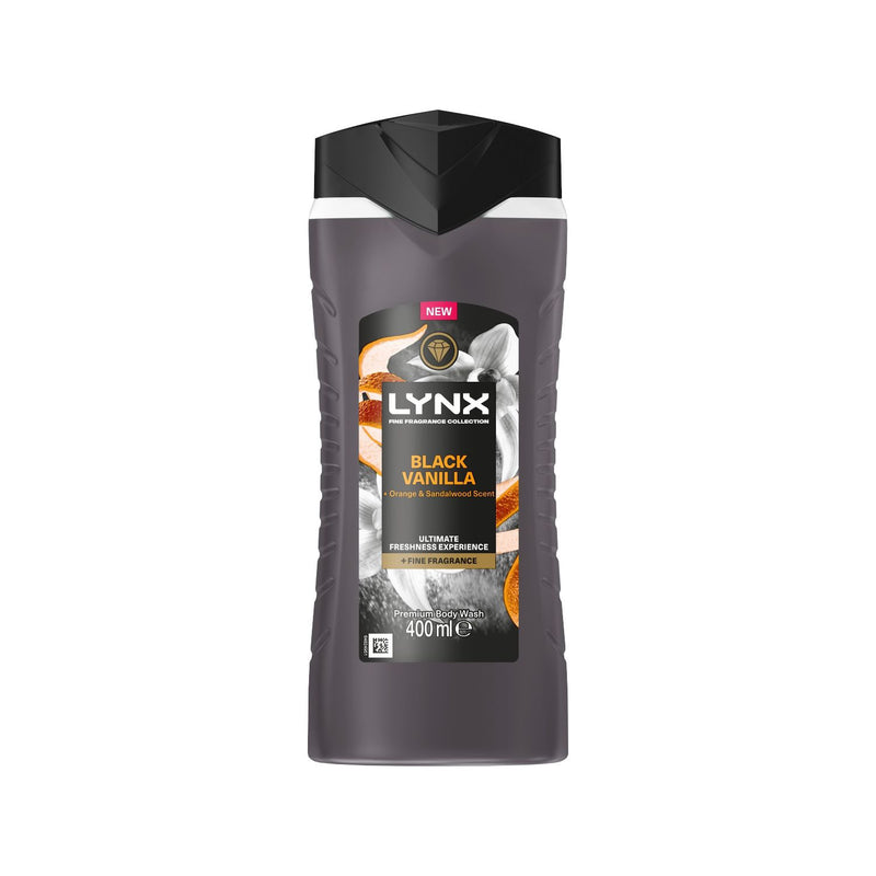 Lynx Black Vanilla fine fragrance body wash 400ml, UK version