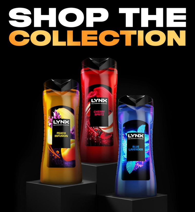 Lynx Cherry Spritz shower gel 400ml, UK version