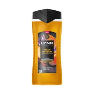 Lynx Peach Infusion Premium Body Wash 400ml Bottle, UK version