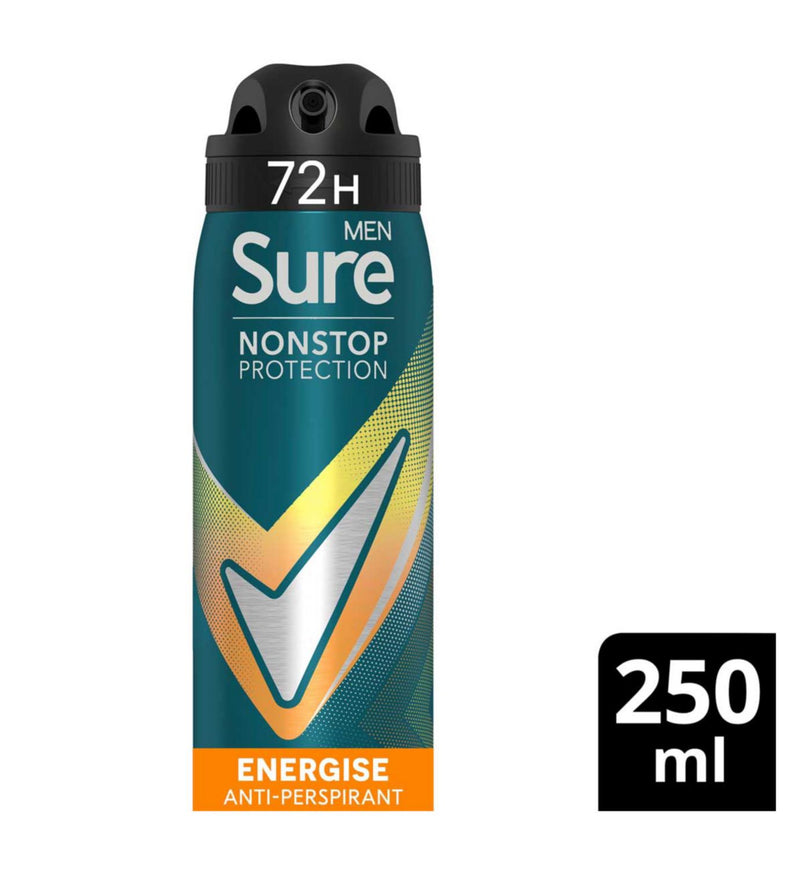 Sure Men deodorant spray Mandarin & Amber 250ml, UK version