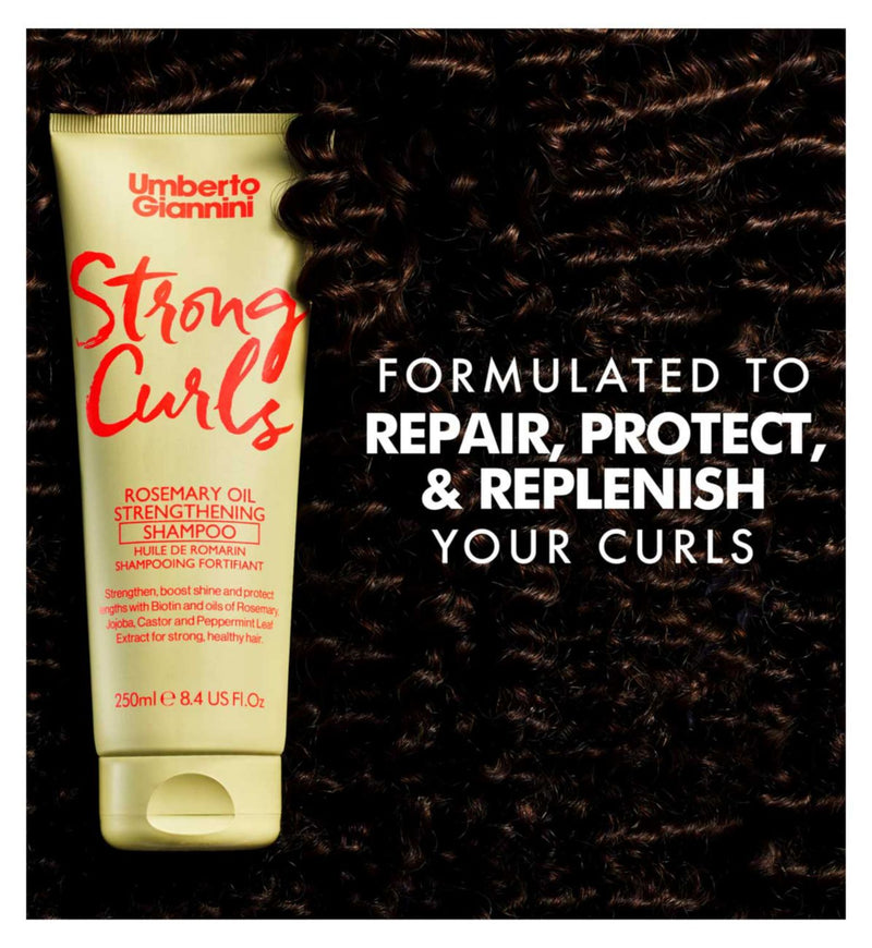 Umberto Giannini shampoo Strong Curls Rosemary Oil 250ml (British brand)