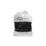 Silver Cloud Hair Scrunchies Black 5 Pack (British brand)
