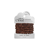 Boots Silver Cloud Satin Hair Scrunchies Chocolate 5 Pack- Buy online at McGrocer