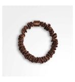 Silver Cloud satin hair scrunchies Chocolate 5 Pack (British brand)