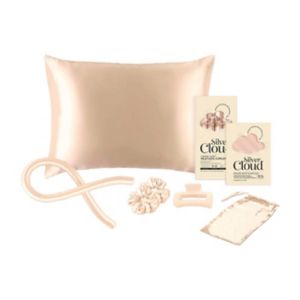 Boots Silver Cloud Heatless Curler and Pillowcase Set Caramel Satin Hair Set- Buy online at McGrocer