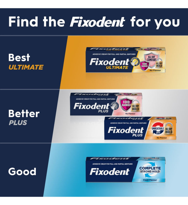 Fixodent denture adhesive fresh flavour 47g - British product