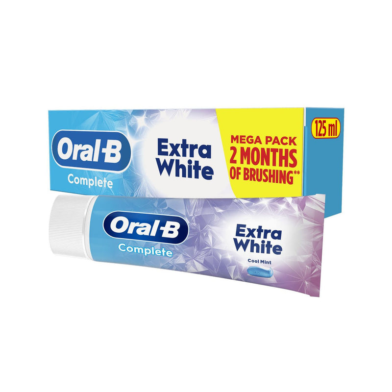 Oral-B Complete Plus Extra White Toothpaste 125ml, imported from the UK