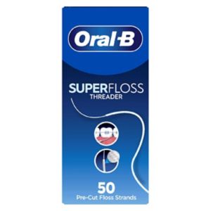 Oral-B Superfloss-Einfädler 50 vorgeschnittene Zahnseide-Stränge
