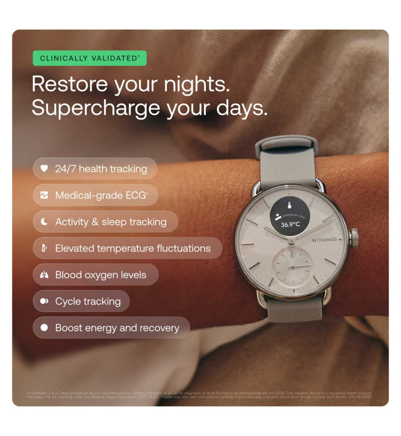 Withings Scanwatch 2 White 42mm - British product