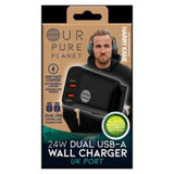Our Pure Planet wall charger 24W, imported from the UK